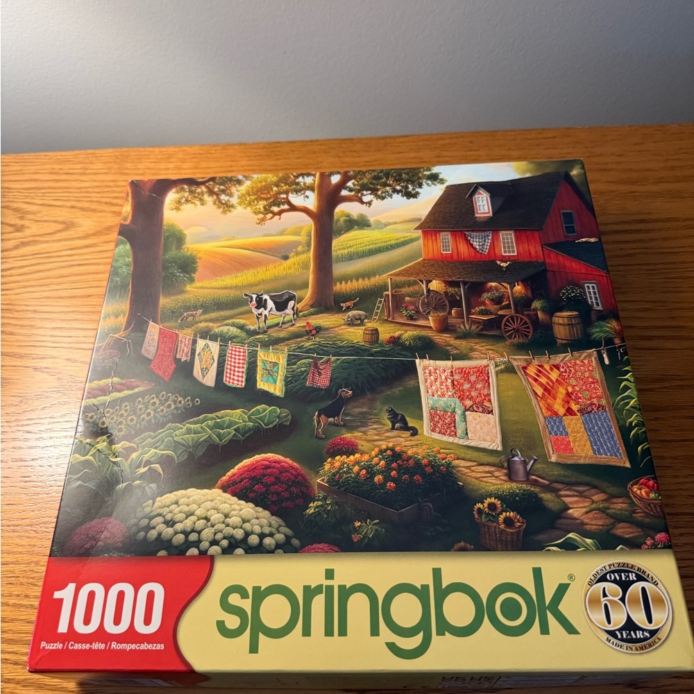 Springbok 1000-Piece Puzzle - Farmhouse Scene
